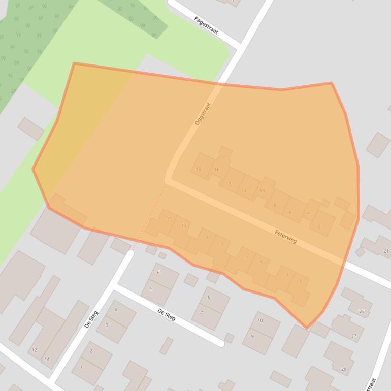 Kaart van postcodegebied 6067AW.