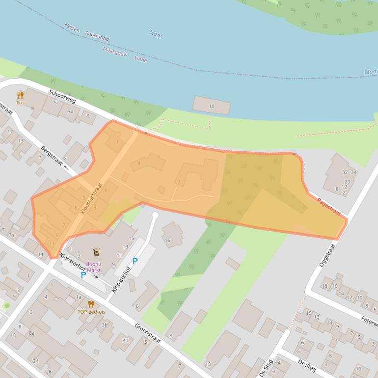 Kaart van postcodegebied 6067BB.