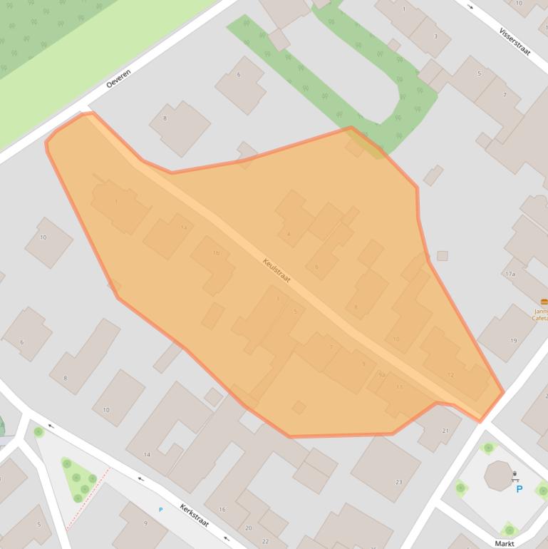 Kaart van postcodegebied 6067BL.