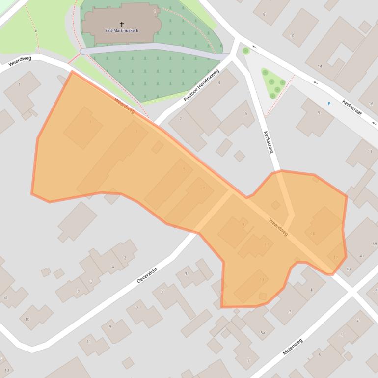 Kaart van postcodegebied 6067BN.