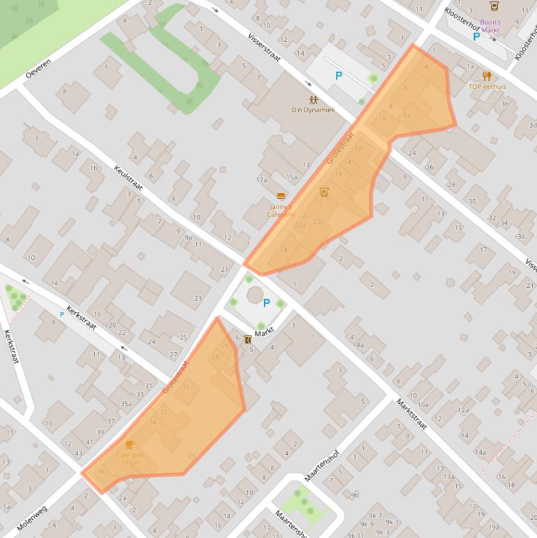Kaart van postcodegebied 6067BR.