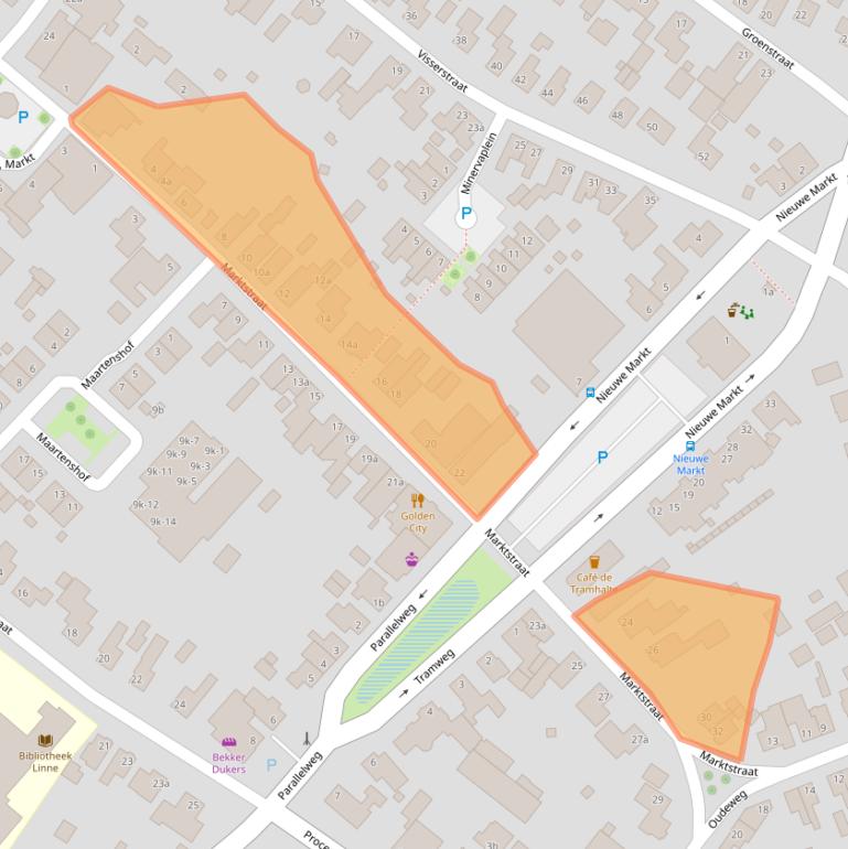 Kaart van postcodegebied 6067BV.