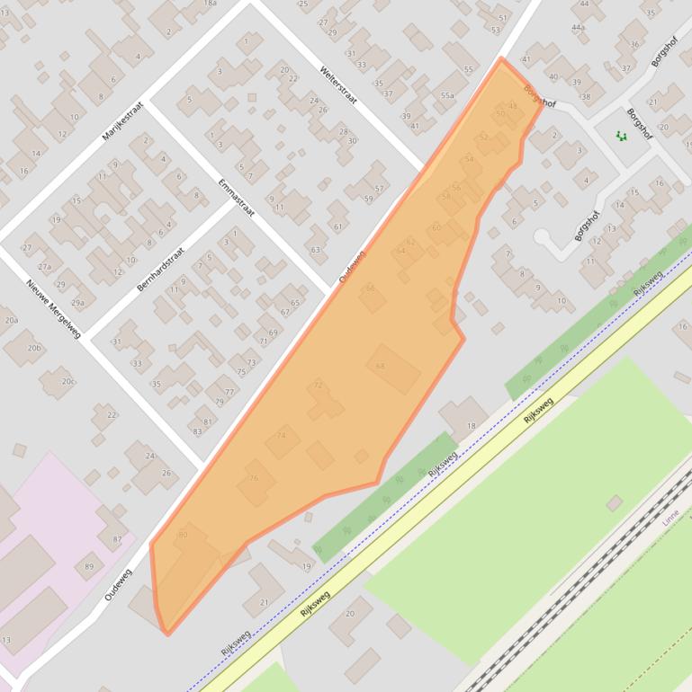 Kaart van postcodegebied 6067CA.