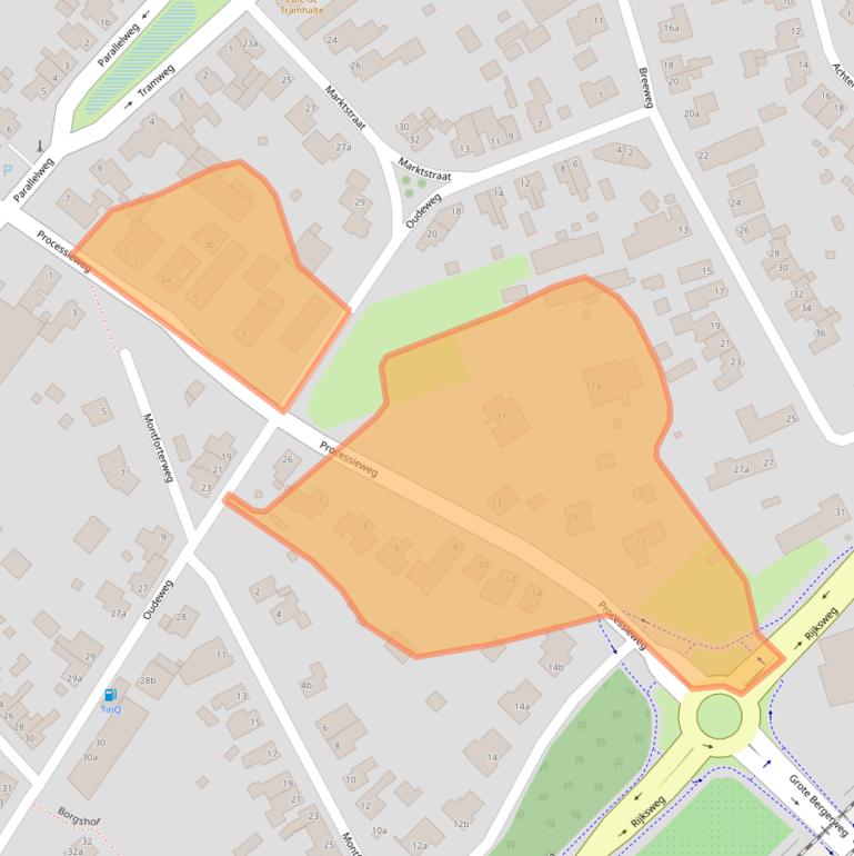 Kaart van postcodegebied 6067CC.