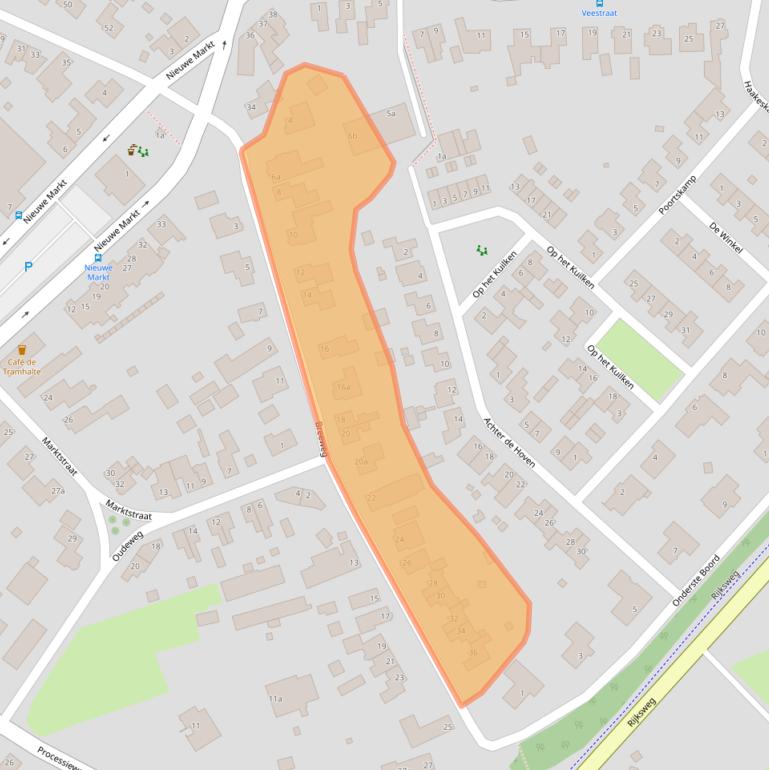 Kaart van postcodegebied 6067CJ.