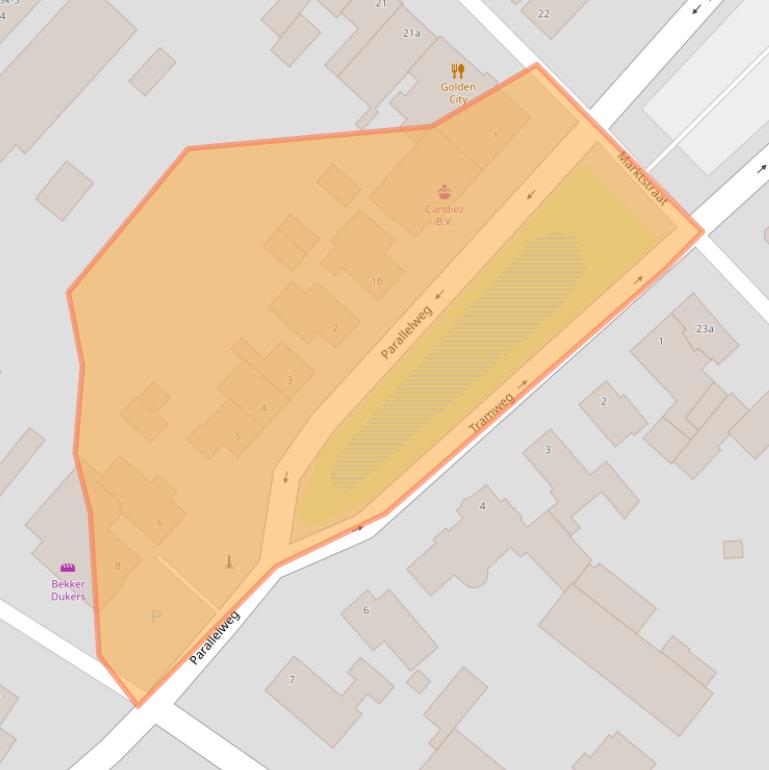 Kaart van postcodegebied 6067CL.