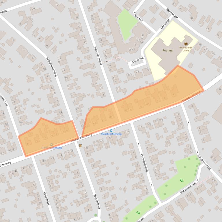 Kaart van postcodegebied 6067CN.