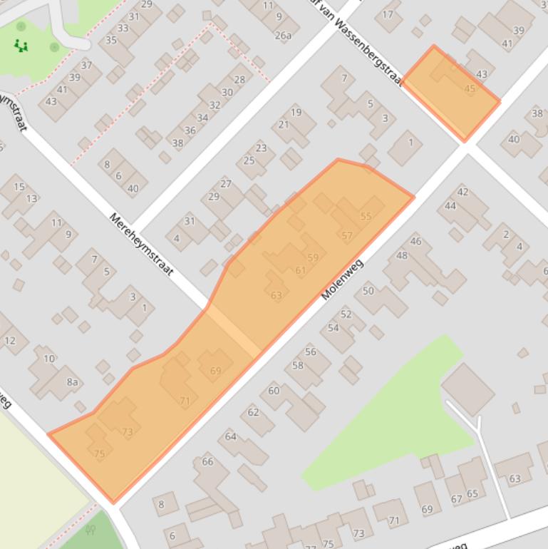 Kaart van postcodegebied 6067EM.