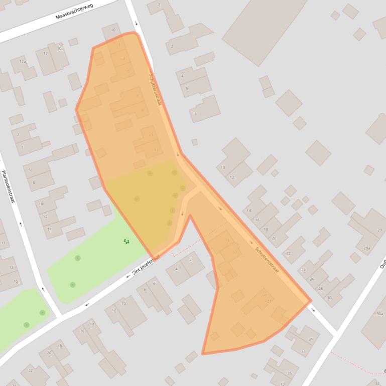 Kaart van postcodegebied 6067GE.