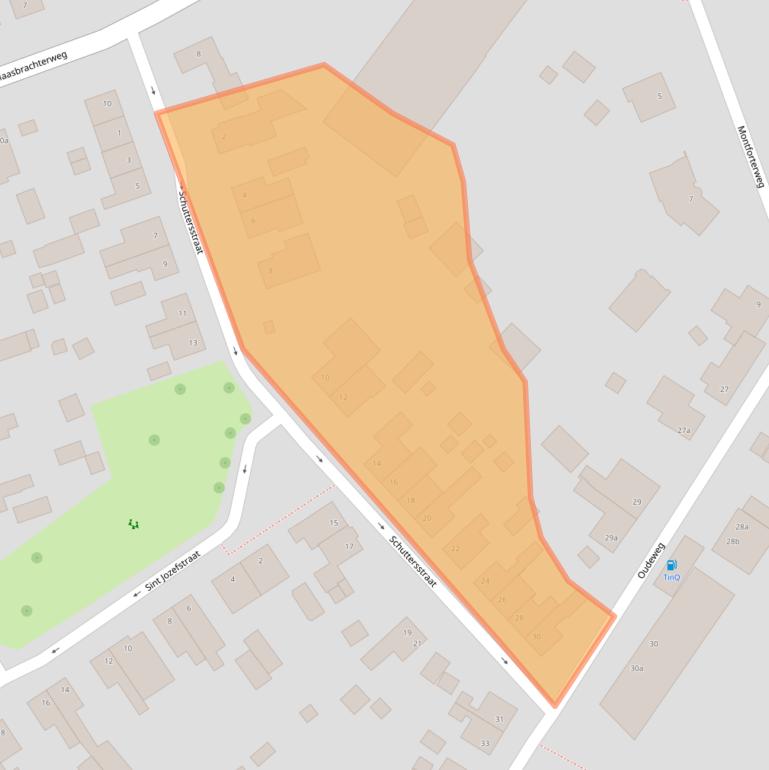 Kaart van postcodegebied 6067GG.