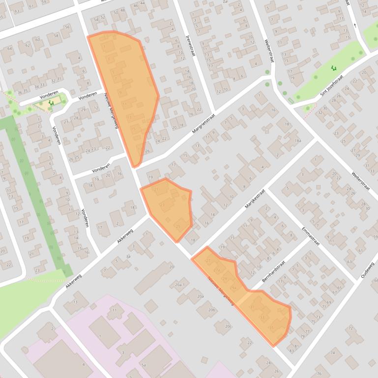 Kaart van postcodegebied 6067GS.