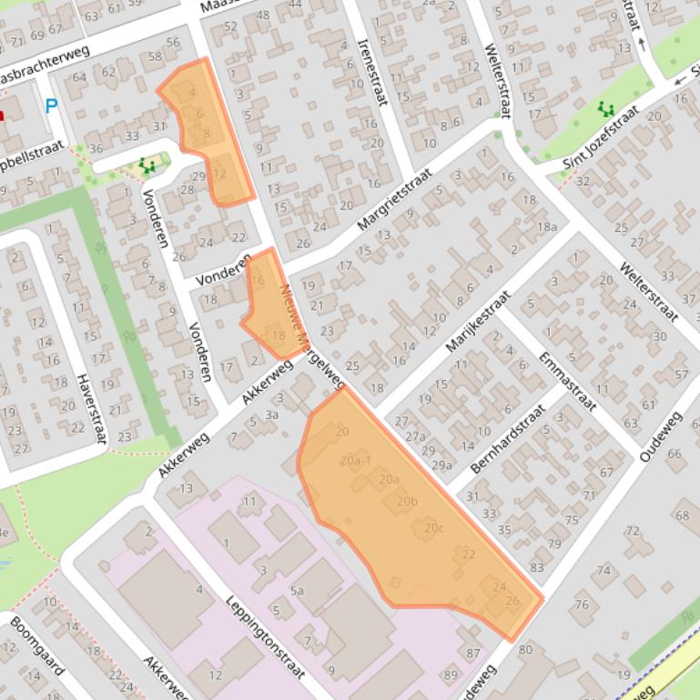 Kaart van postcodegebied 6067GT.