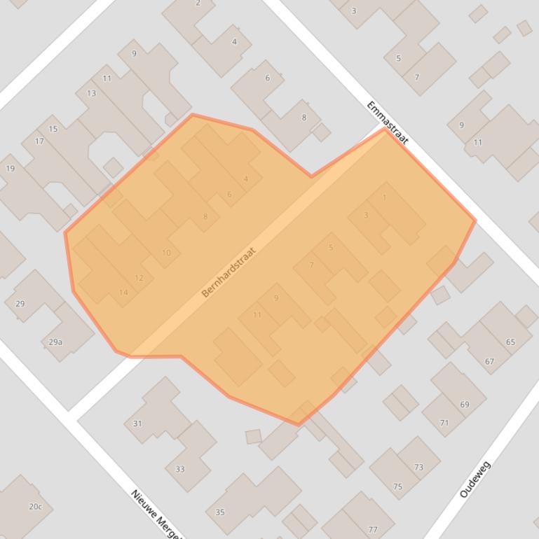 Kaart van postcodegebied 6067GX.