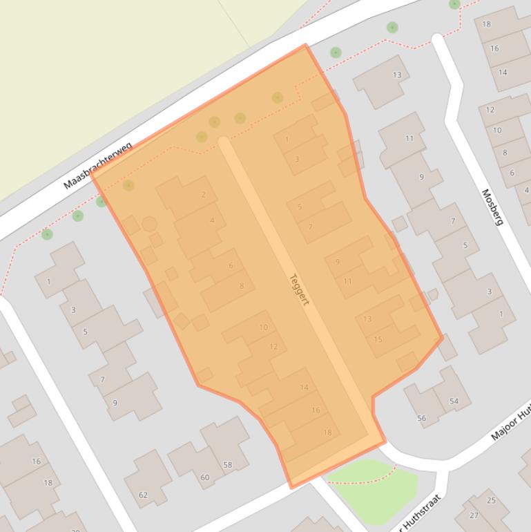 Kaart van postcodegebied 6067HD.