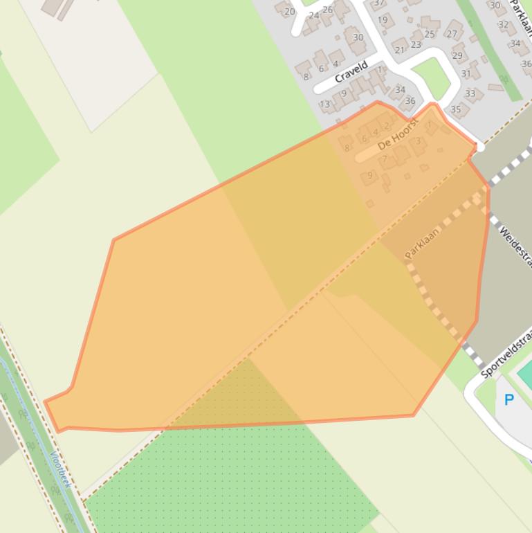 Kaart van postcodegebied 6067HJ.