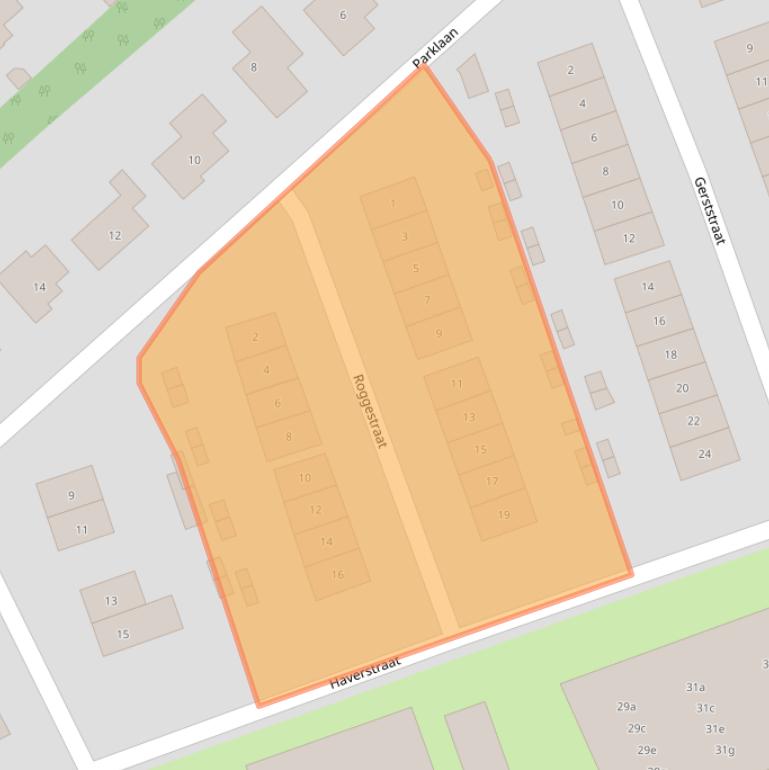 Kaart van postcodegebied 6067JG.