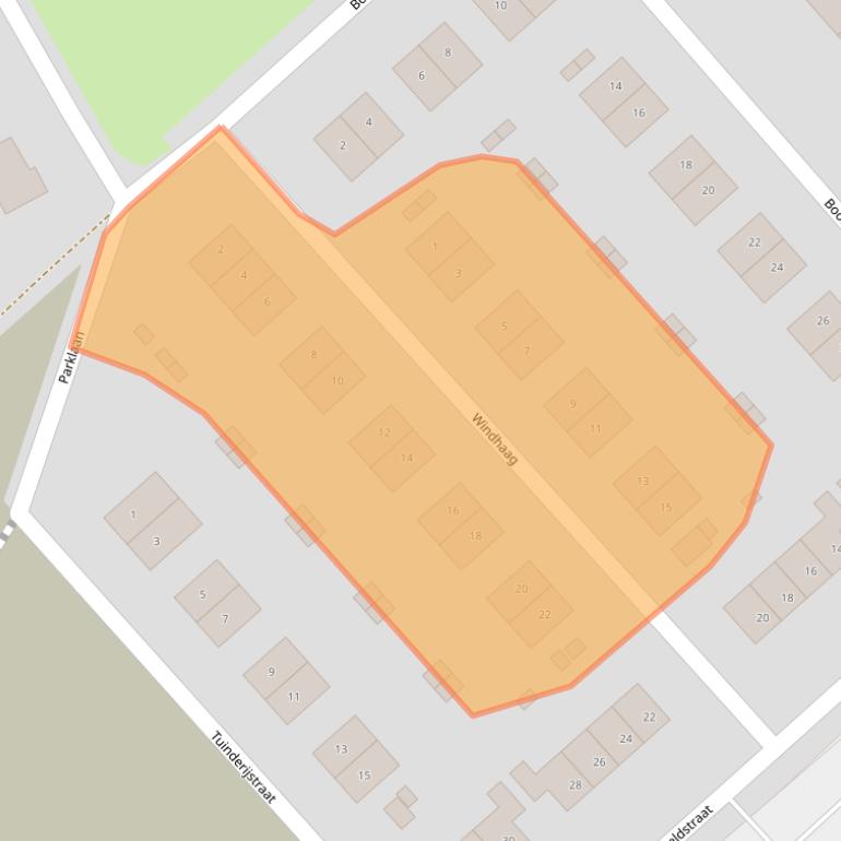 Kaart van postcodegebied 6067JM.