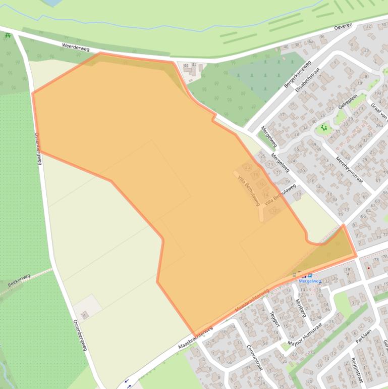 Kaart van postcodegebied 6067KA.