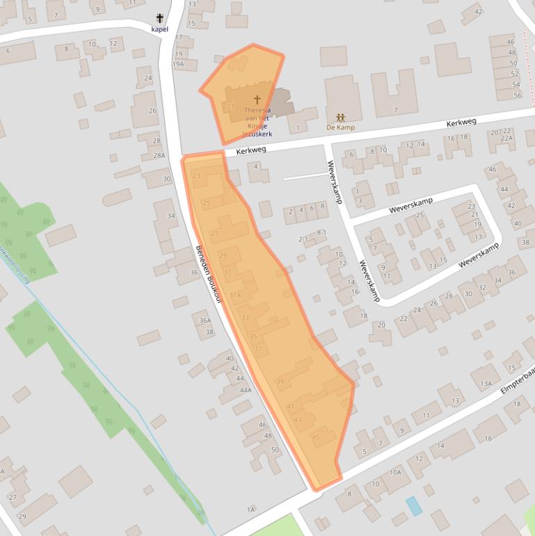 Kaart van postcodegebied 6071AH.