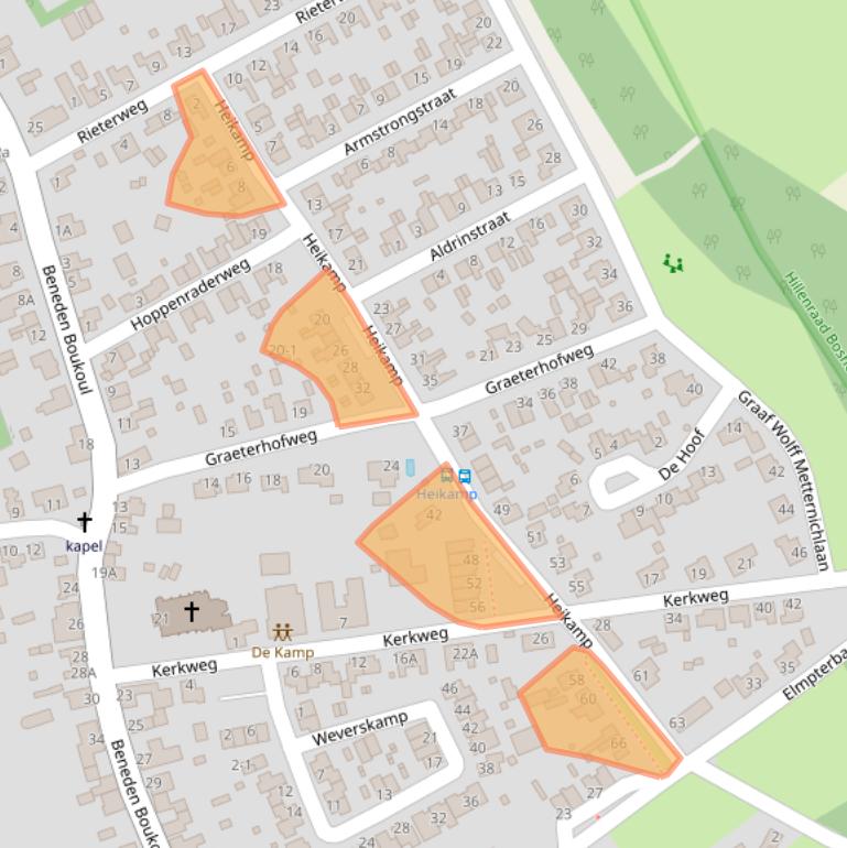 Kaart van postcodegebied 6071AT.