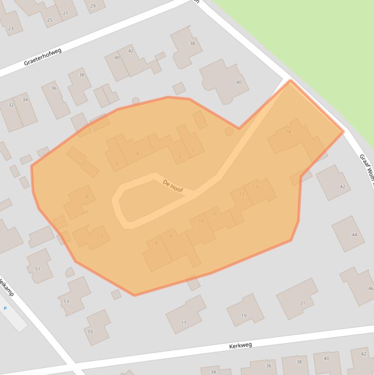 Kaart van postcodegebied 6071BD.