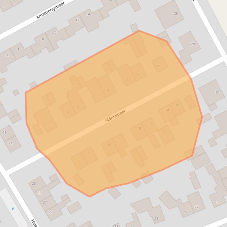 Kaart van postcodegebied 6071BG.