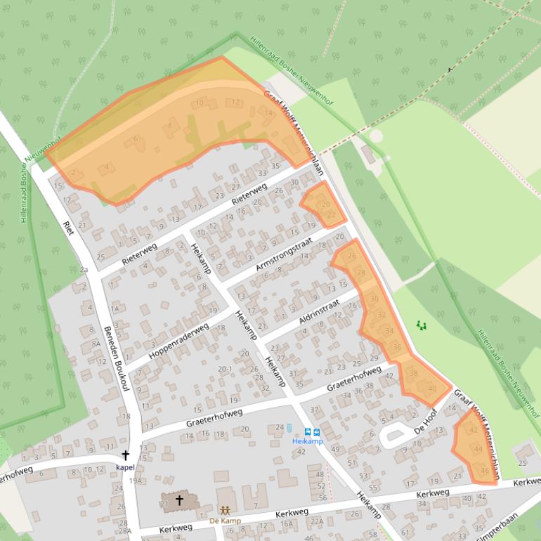 Kaart van postcodegebied 6071BL.