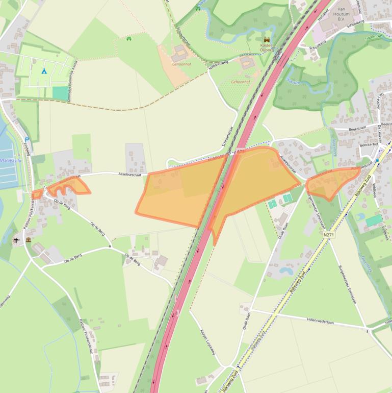 Kaart van postcodegebied 6071BS.