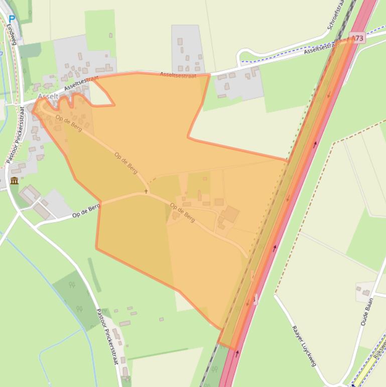 Kaart van postcodegebied 6071BV.