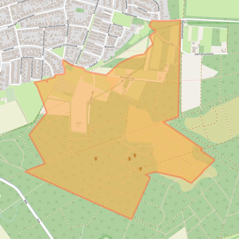 Kaart van postcodegebied 6071CM.