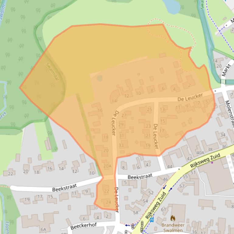 Kaart van postcodegebied 6071CT.