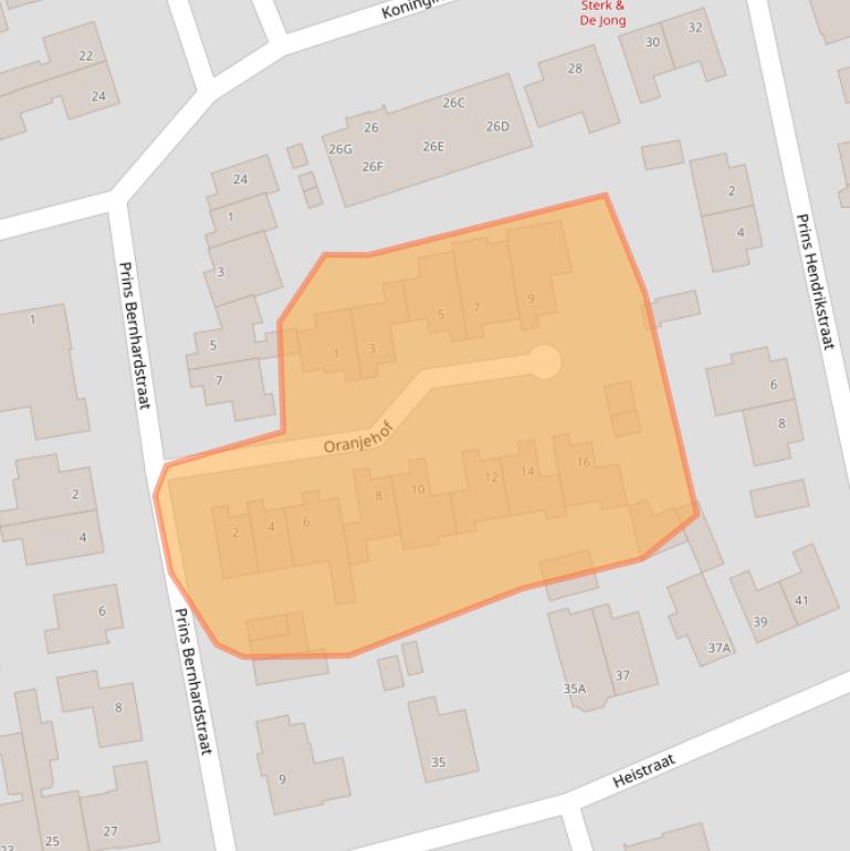 Kaart van postcodegebied 6071DZ.