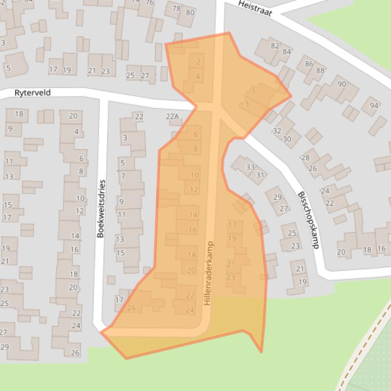 Kaart van postcodegebied 6071EC.