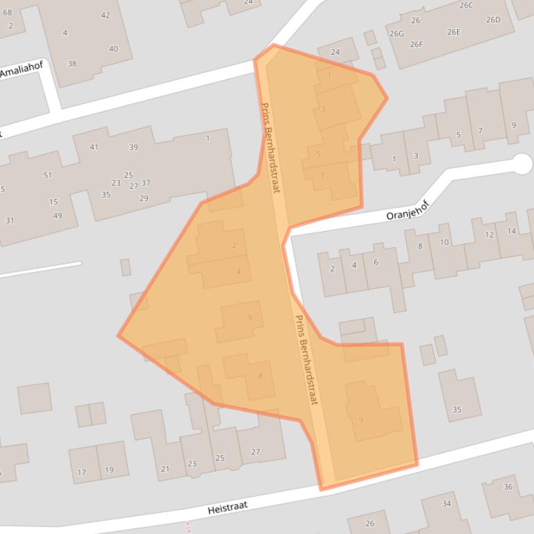 Kaart van postcodegebied 6071EG.