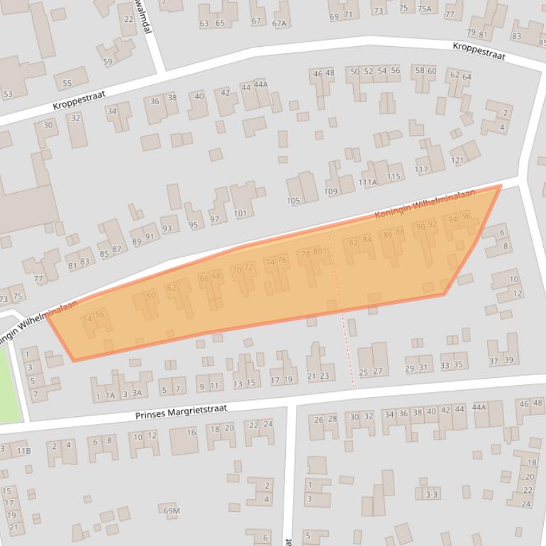 Kaart van postcodegebied 6071ER.