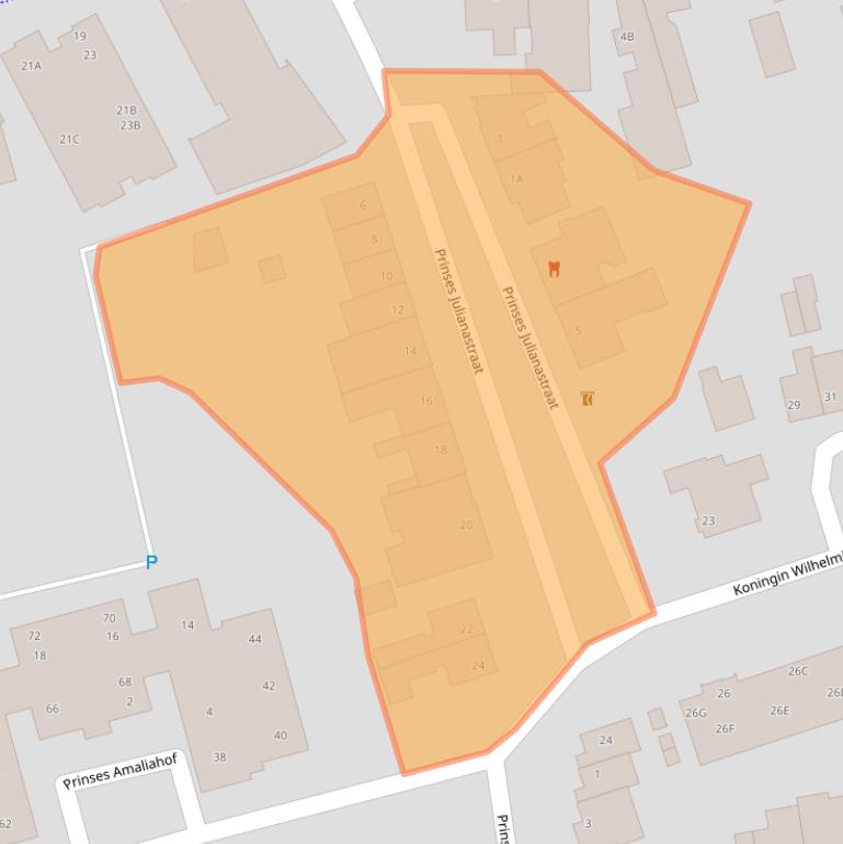 Kaart van postcodegebied 6071ES.