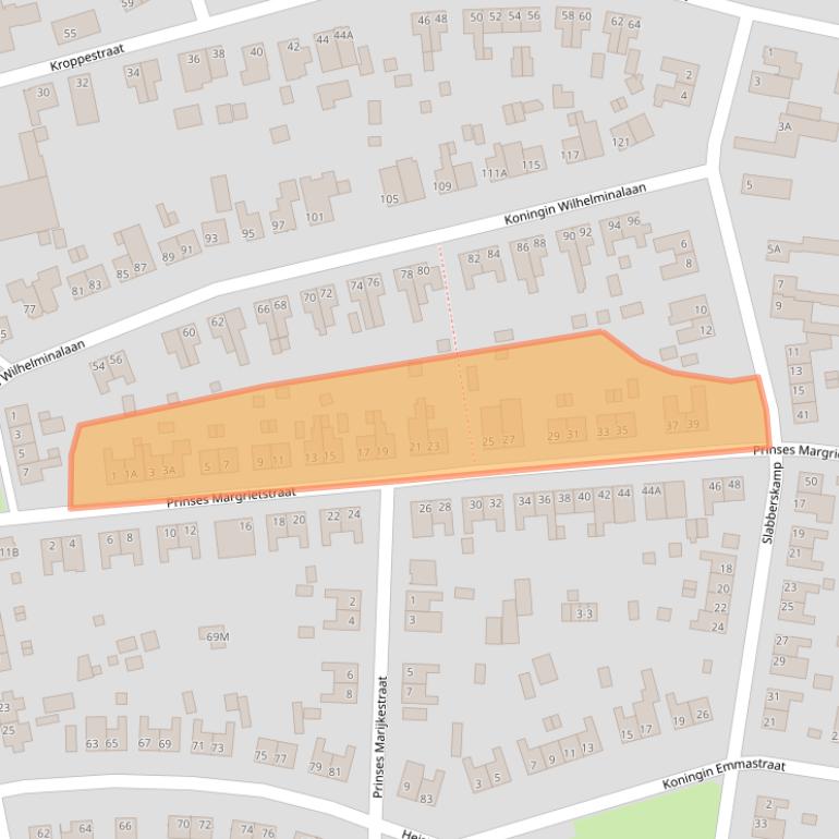 Kaart van postcodegebied 6071EV.