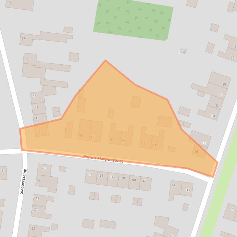 Kaart van postcodegebied 6071EW.