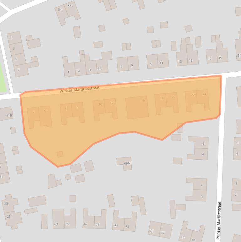 Kaart van postcodegebied 6071EX.