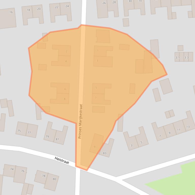 Kaart van postcodegebied 6071GA.