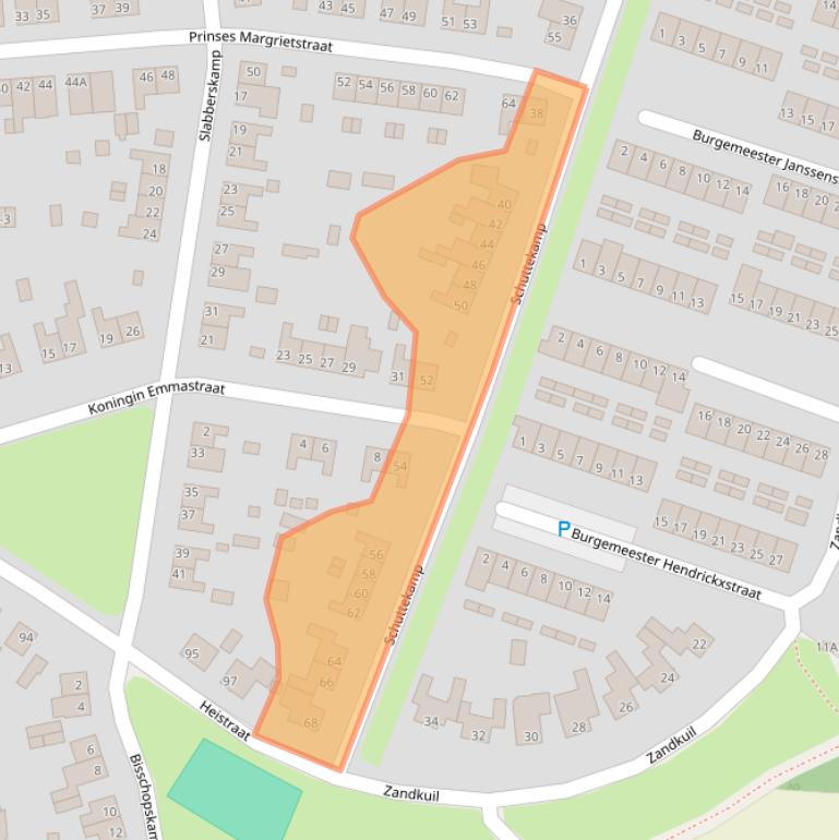 Kaart van postcodegebied 6071GD.