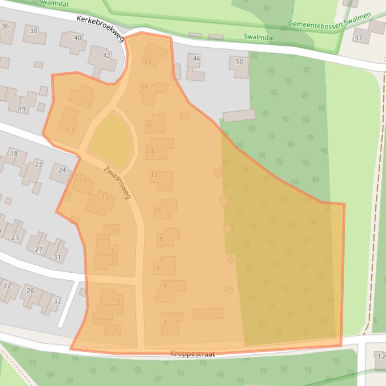 Kaart van postcodegebied 6071GV.