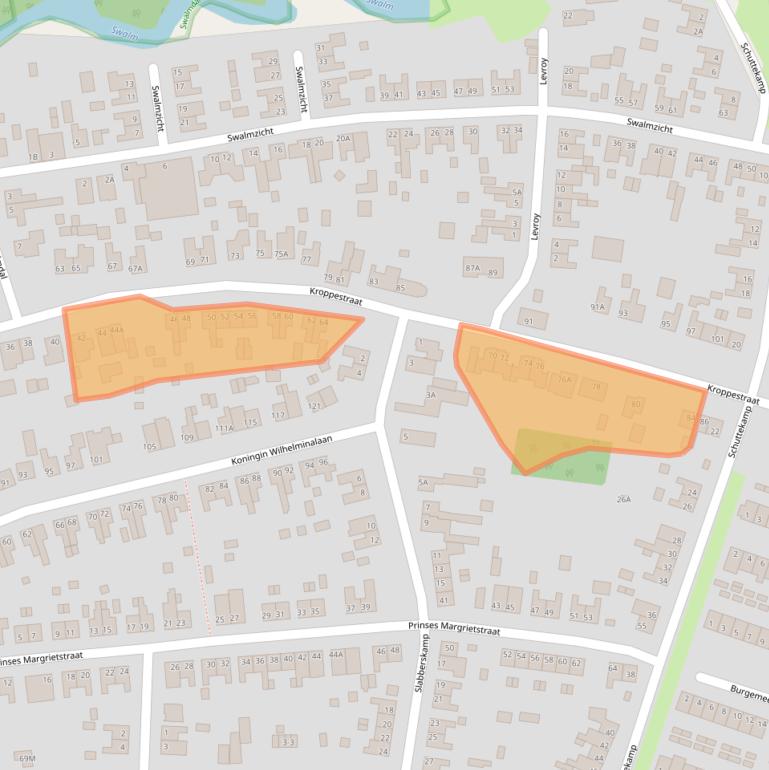 Kaart van postcodegebied 6071HE.