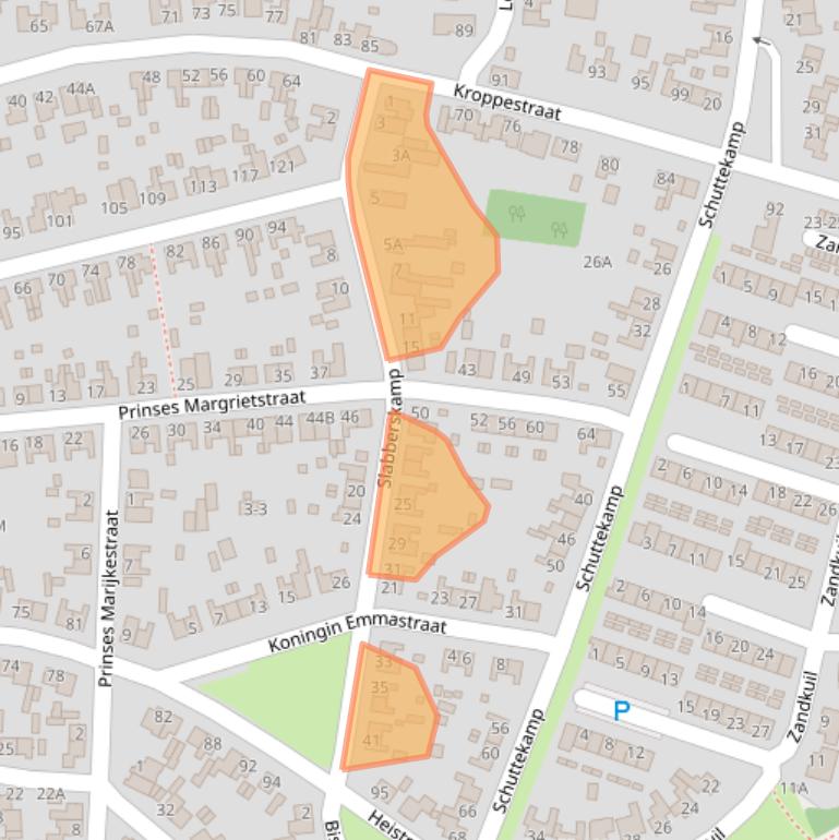 Kaart van postcodegebied 6071HH.