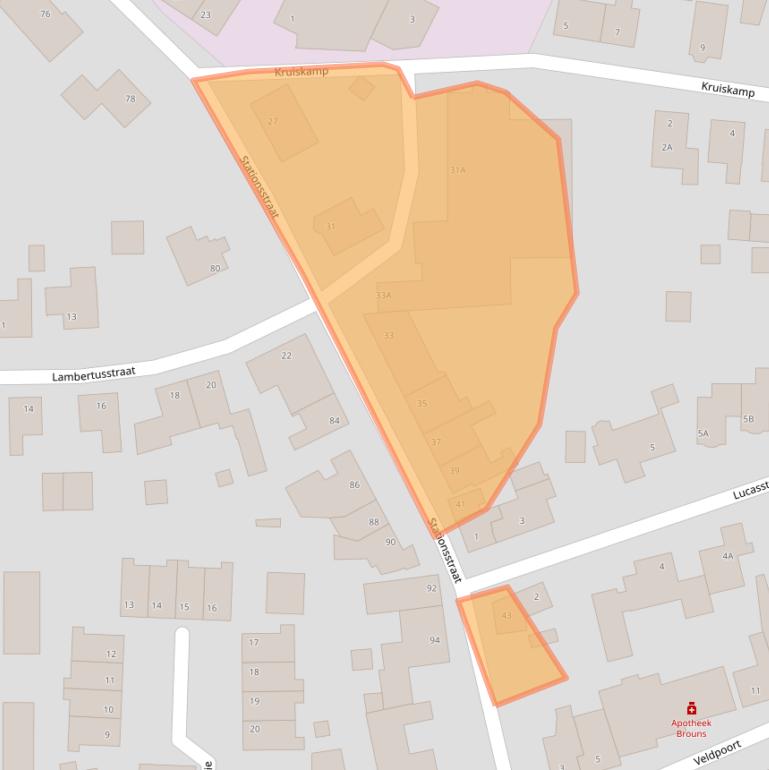 Kaart van postcodegebied 6071KB.