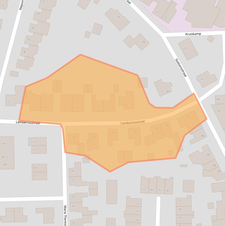 Kaart van postcodegebied 6071KL.