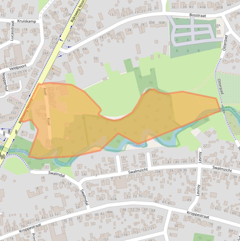 Kaart van postcodegebied 6071LA.