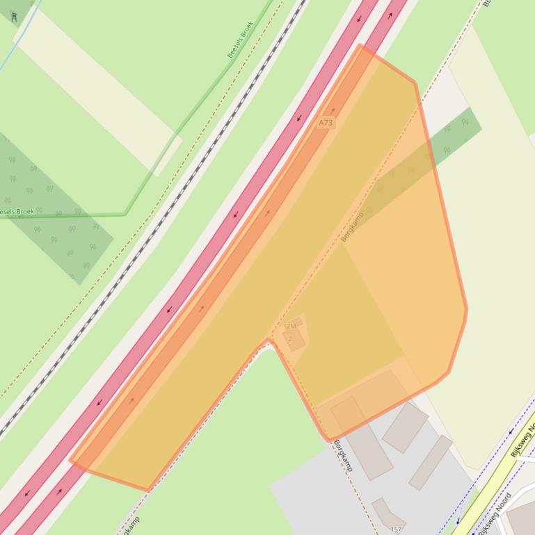 Kaart van postcodegebied 6071LL.