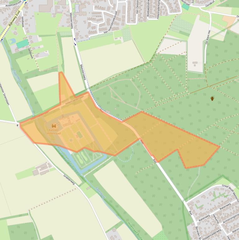 Kaart van postcodegebied 6071NH.