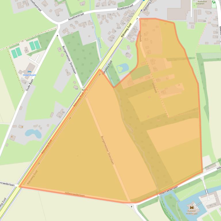 Kaart van postcodegebied 6071NK.